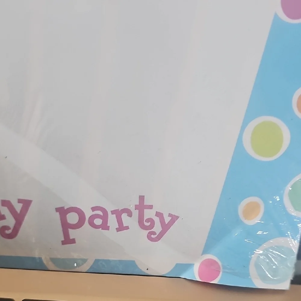 Birthday Party Computer Paper -NEW 40 Sheets 8½ X 11